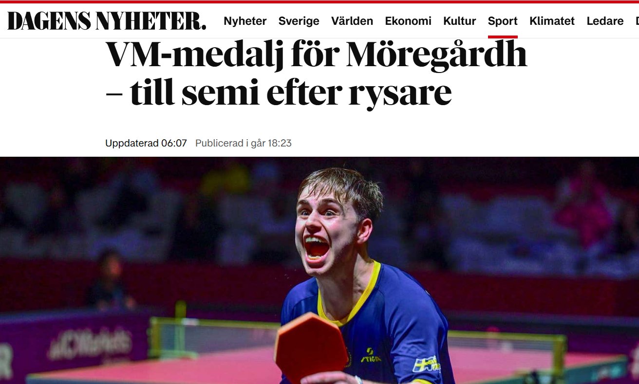 杏彩体育官网入口-瑞典选手在乒乓球比赛中获得好成绩